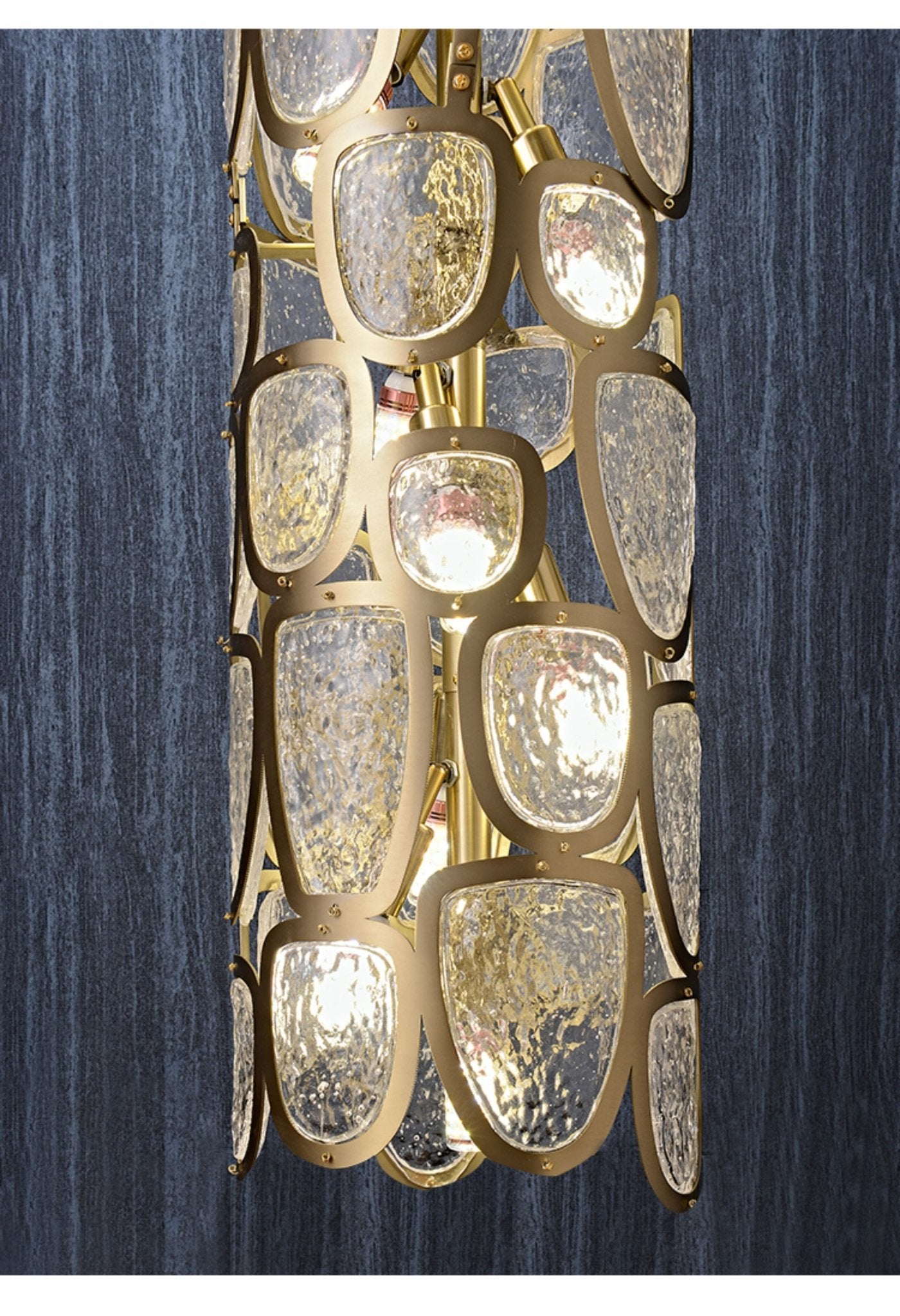 Elegant Crystal Mosaic Chandelier with Dimming Function & Easy Install