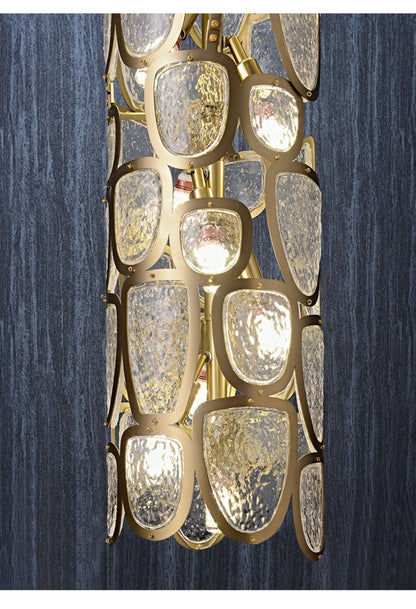 Elegant Crystal Mosaic Chandelier with Dimming Function & Easy Install