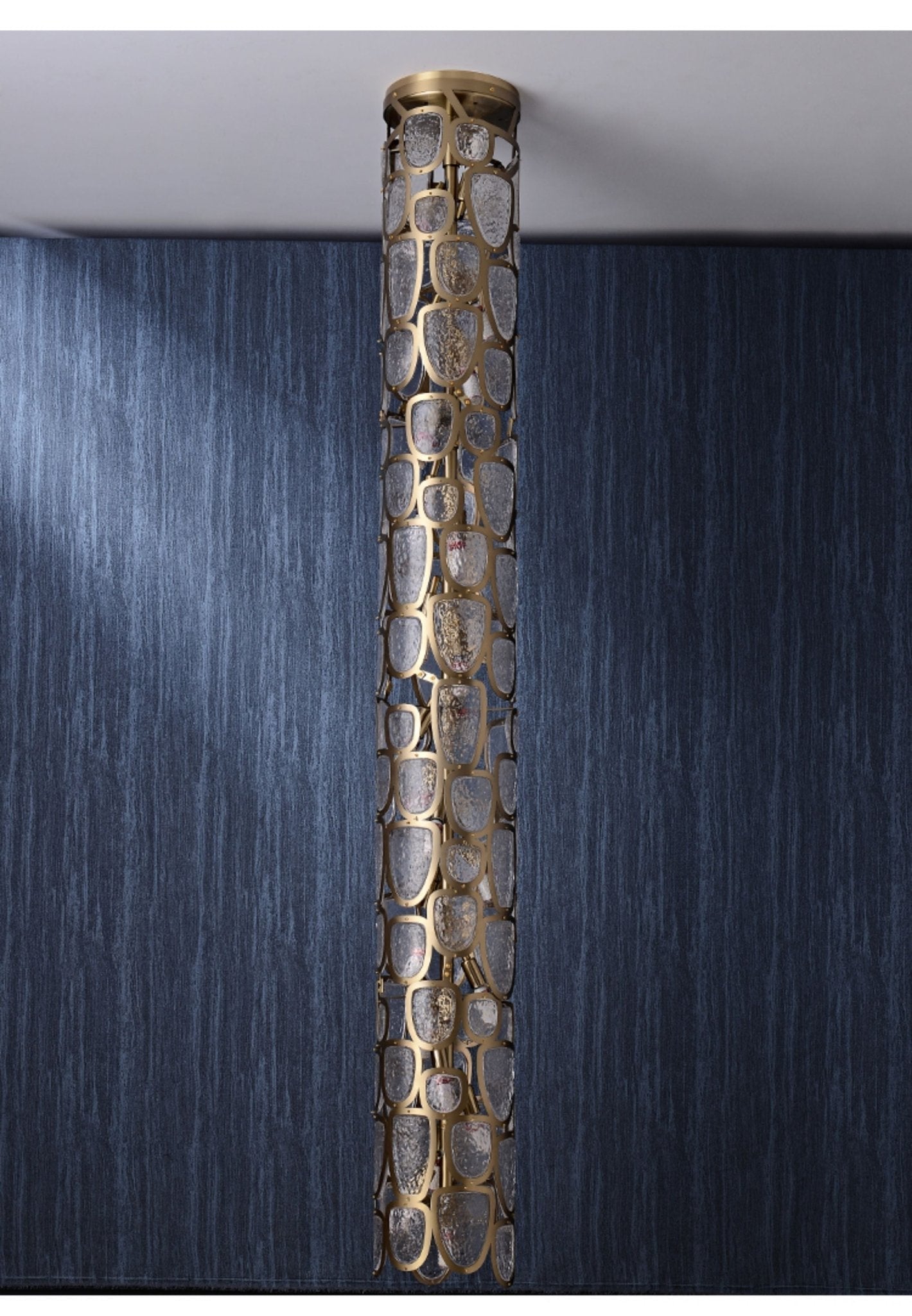 Elegant Crystal Mosaic Chandelier with Dimming Function & Easy Install