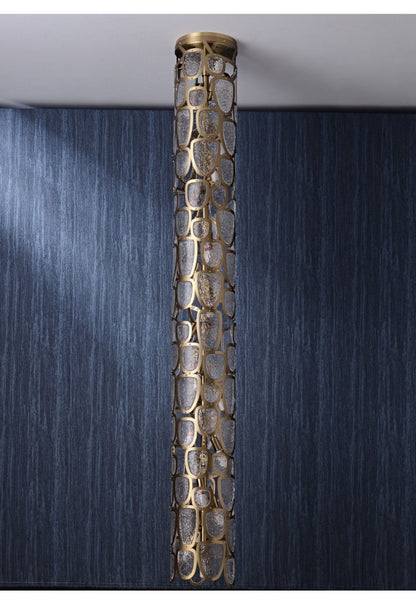 Elegant Crystal Mosaic Chandelier with Dimming Function & Easy Install