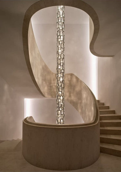 Elegant Crystal Mosaic Chandelier with Dimming Function & Easy Install