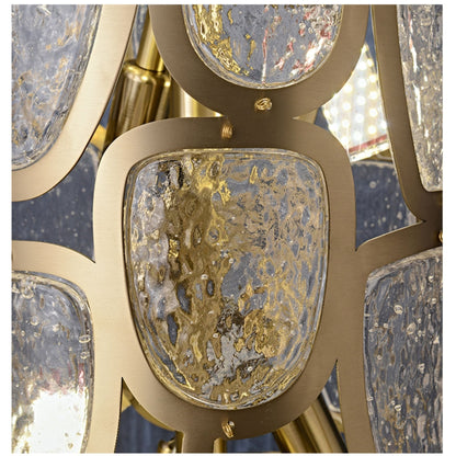 Elegant Crystal Mosaic Chandelier with Dimming Function & Easy Install