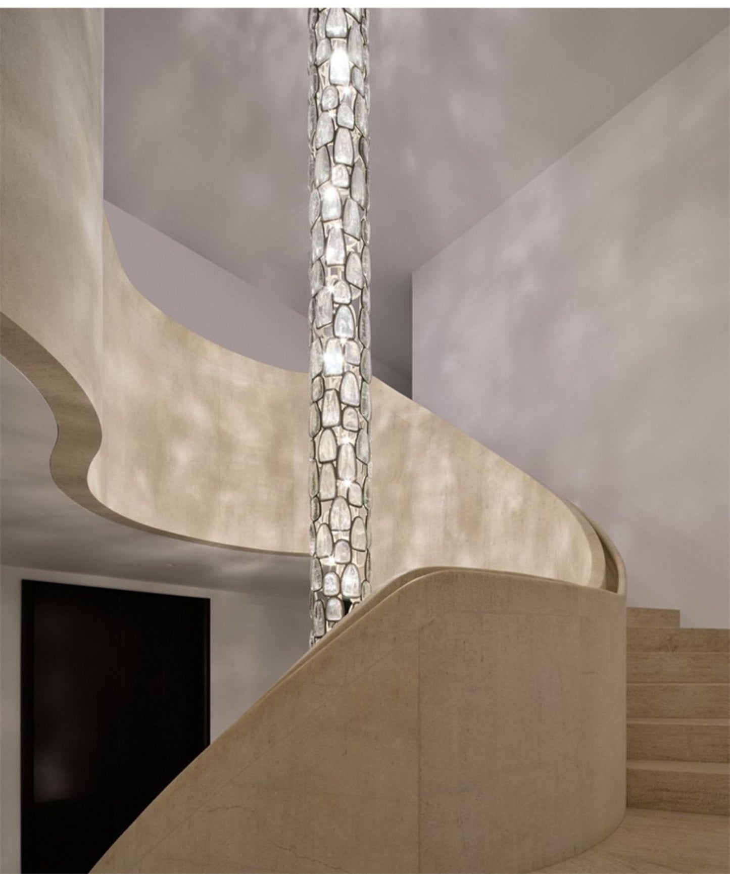 Elegant Crystal Mosaic Chandelier with Dimming Function & Easy Install