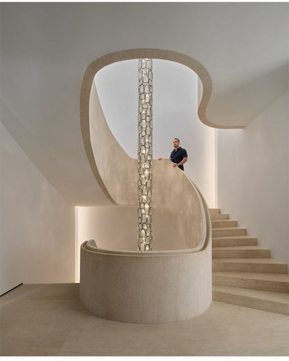 Elegant Crystal Mosaic Chandelier with Dimming Function & Easy Install