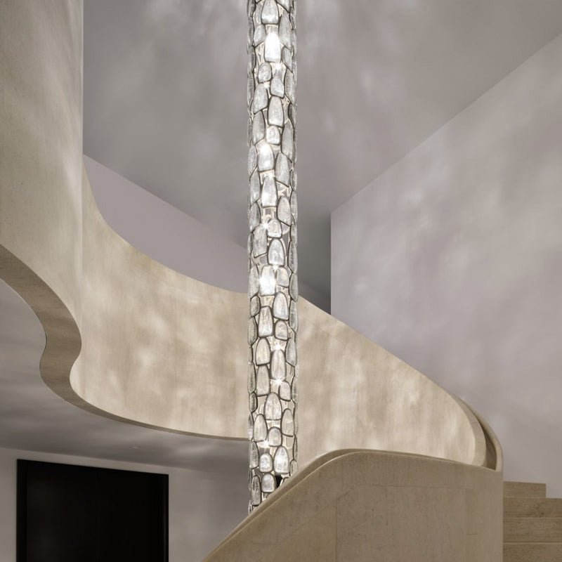 Elegant Crystal Mosaic Chandelier with Dimming Function & Easy Install