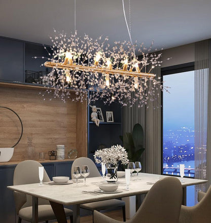 Dandelion Chandelier - Elegant Lighting Fixture with Adjustable Bright