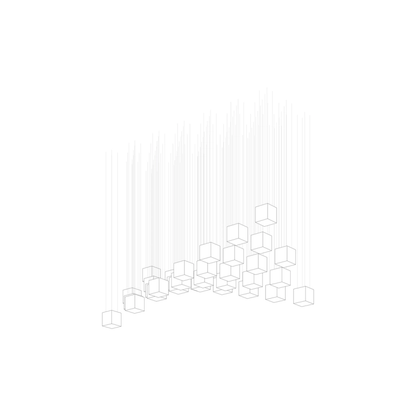 Customizable Crystal Pixels Chandelier with Adjustable Lighting & Mode