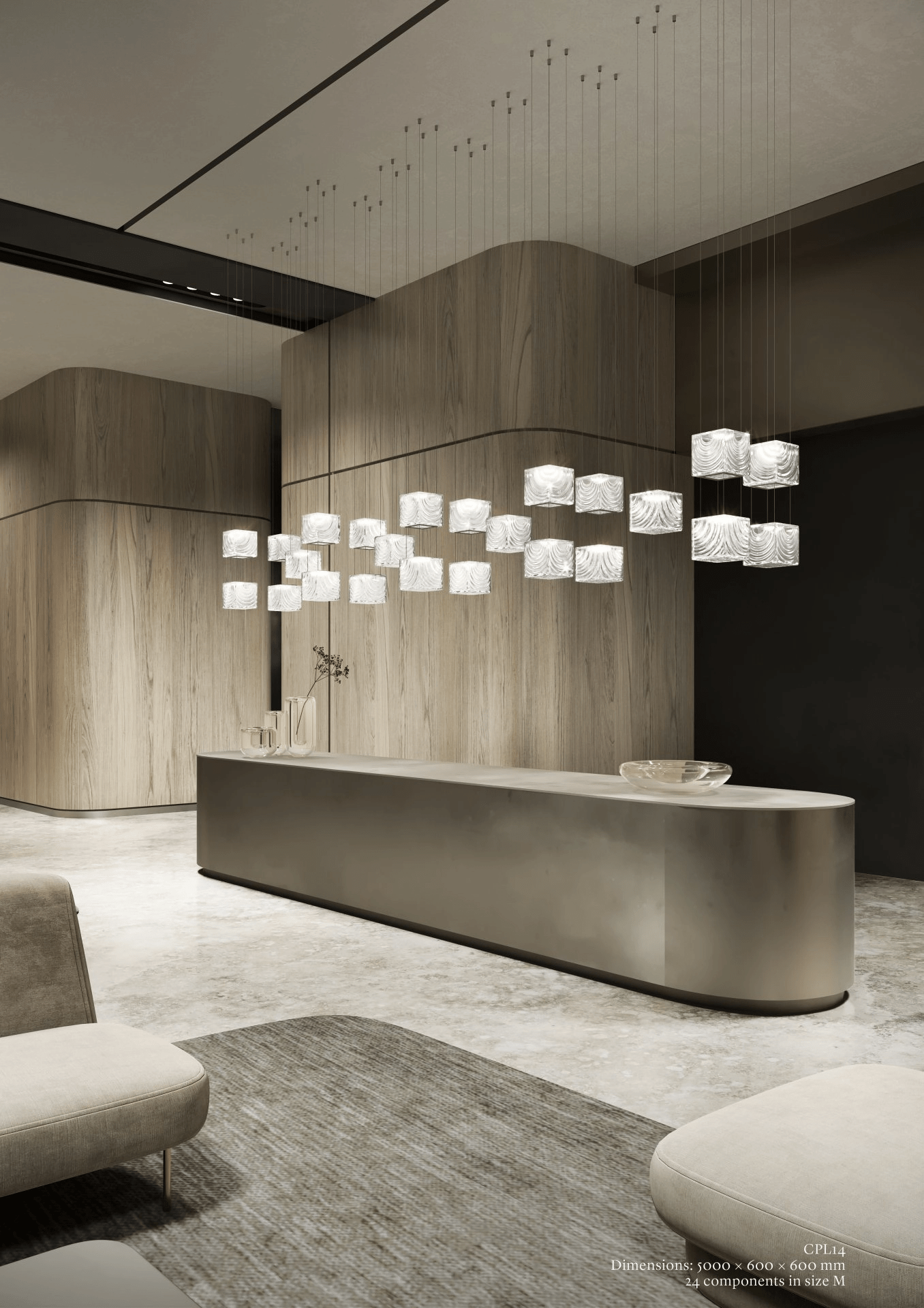 Customizable Crystal Pixels Chandelier with Adjustable Lighting & Mode