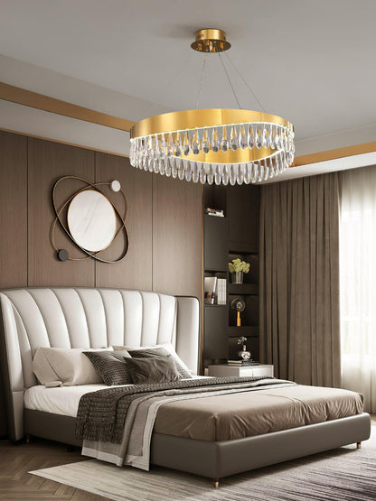 Elegant Crystal Sticks Chandelier with Adjustable Lighting & Modern De