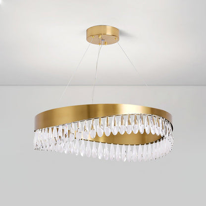 Elegant Crystal Sticks Chandelier with Adjustable Lighting & Modern De