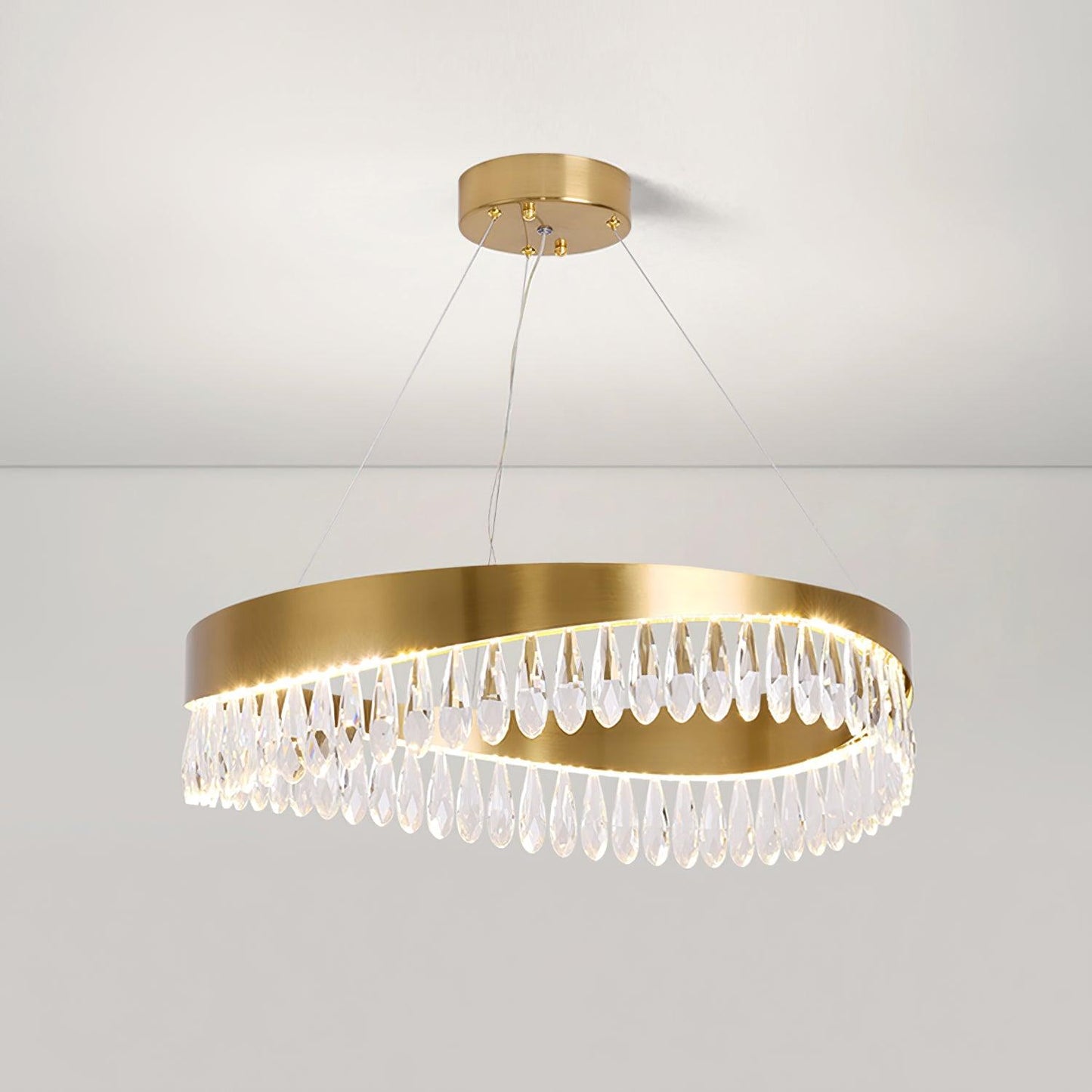 Elegant Crystal Sticks Chandelier with Adjustable Lighting & Modern De