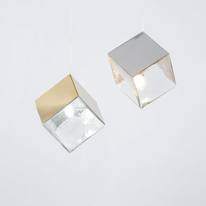 Cubic Luster Cascade Chandelier – Elegant Design with Adjustable Heigh