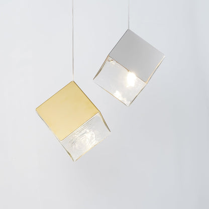 Cubic Luster Cascade Chandelier – Elegant Design with Adjustable Heigh