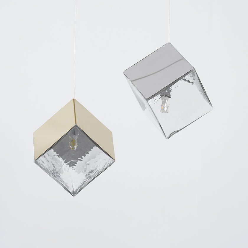 Cubic Luster Cascade Chandelier – Elegant Design with Adjustable Heigh