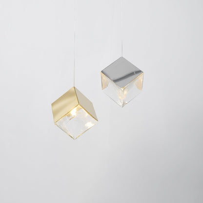 Cubic Luster Cascade Chandelier – Elegant Design with Adjustable Heigh