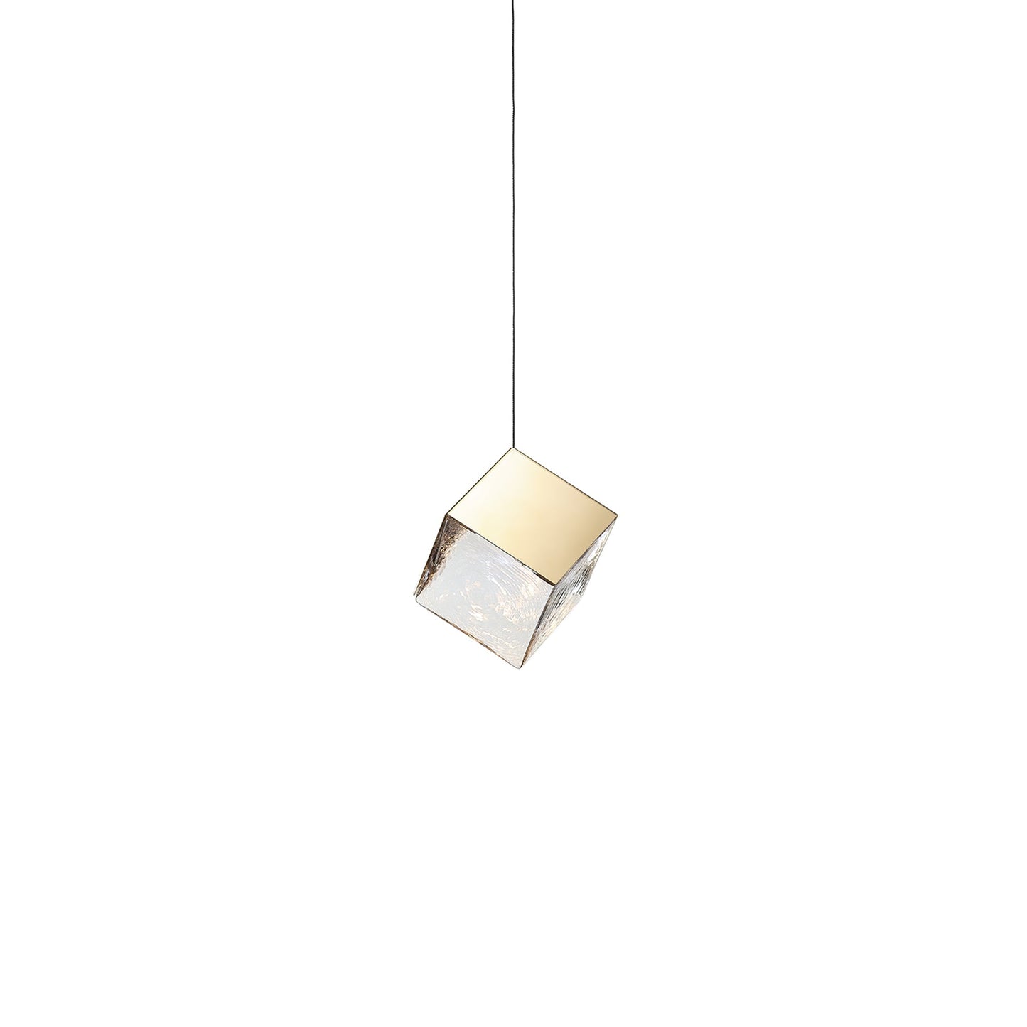Cubic Luster Cascade Chandelier – Elegant Design with Adjustable Heigh