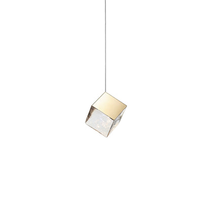 Cubic Luster Cascade Chandelier – Elegant Design with Adjustable Heigh