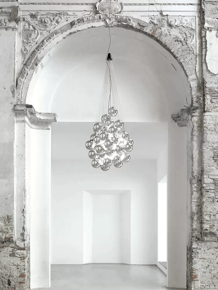 Cumulus Cascade Chandelier - Elegant Design with Adjustable Height & L