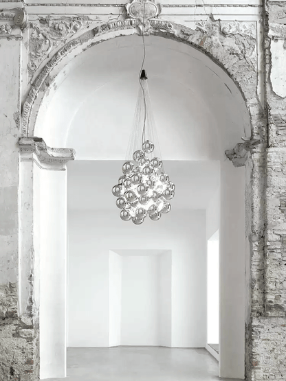 Cumulus Cascade Chandelier - Elegant Design with Adjustable Height & L