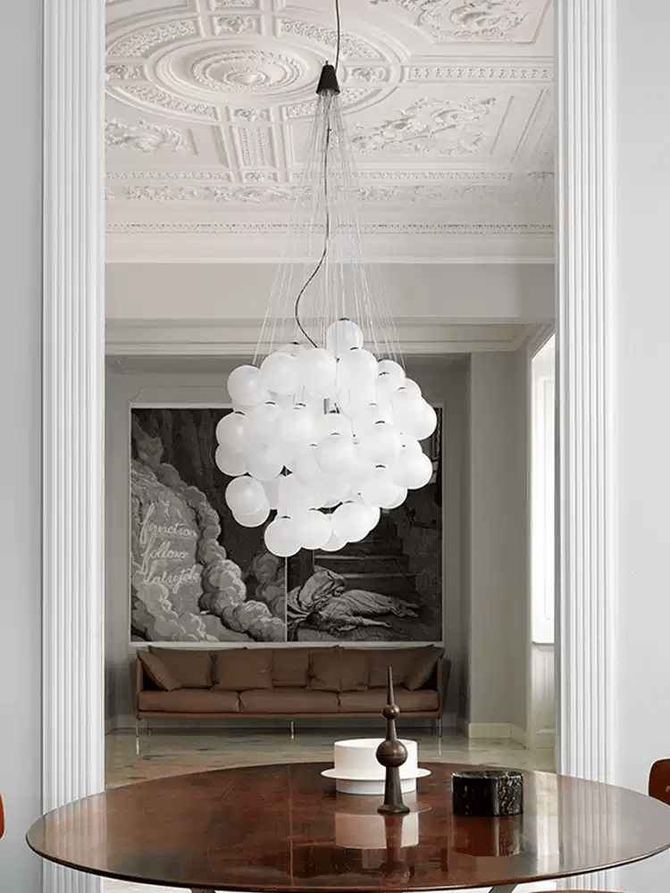 Cumulus Cascade Chandelier - Elegant Design with Adjustable Height & L