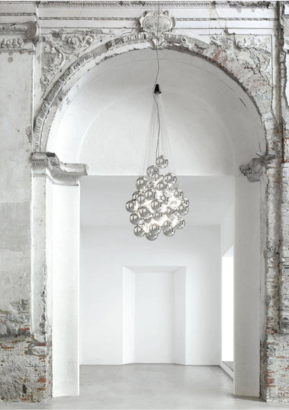 Cumulus Cascade Chandelier - Elegant Design with Adjustable Height & L