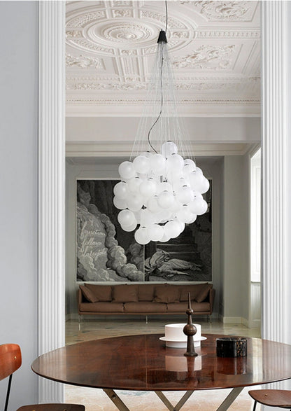 Cumulus Cascade Chandelier - Elegant Design with Adjustable Height & L