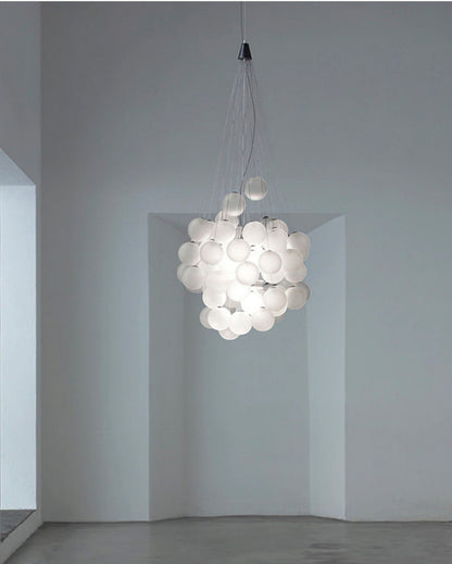 Cumulus Cascade Chandelier - Elegant Design with Adjustable Height & L