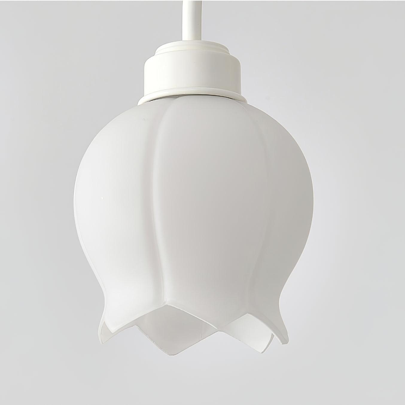 Curved Arm Bell Chandelier - Elegant Design with Adjustable Height & L