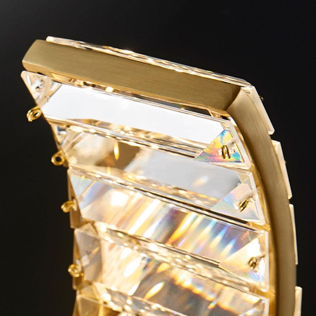 Modern Curved LED Chandelier - Dimmable, Energy Efficient Lighting