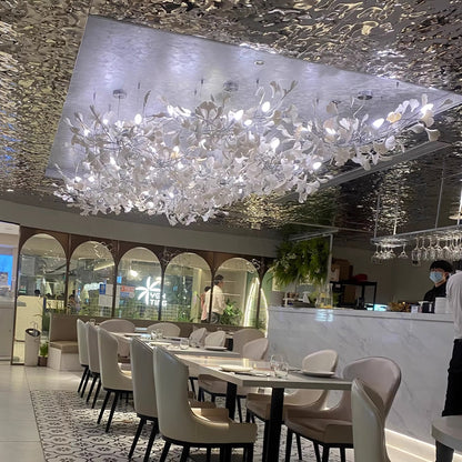 Gingko Leaves Chandelier - Elegant Design with Adjustable Brightness