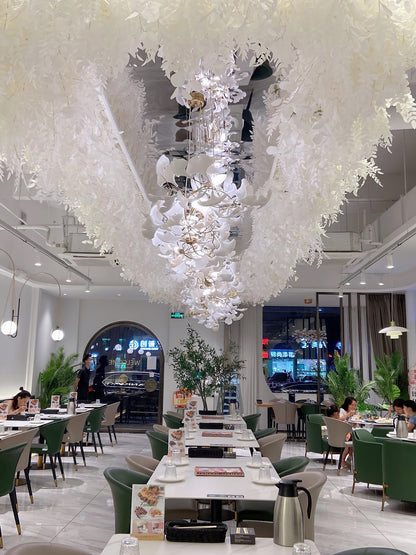 Gingko Leaves Chandelier - Elegant Design with Adjustable Brightness