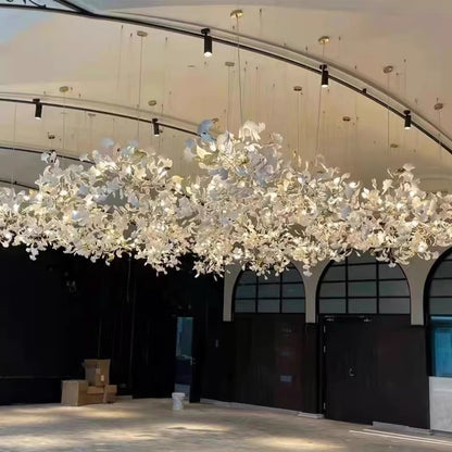 Gingko Leaves Chandelier - Elegant Design with Adjustable Brightness