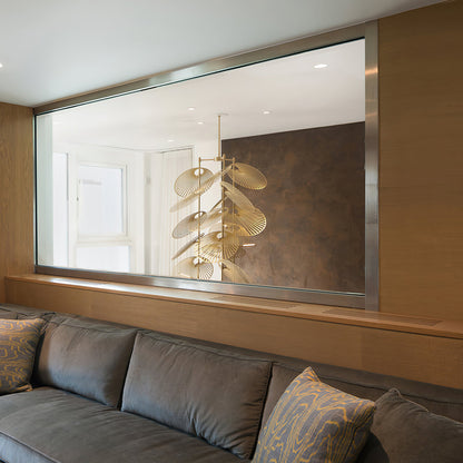 Cattail Leaf Chandelier - Elegant Design with Adjustable Height & Warm