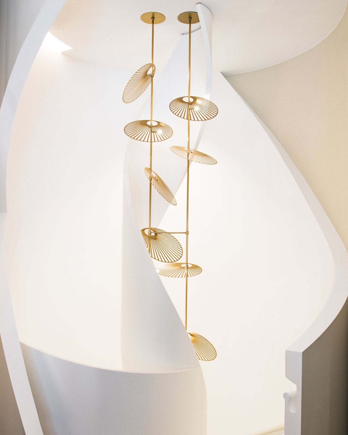 Cattail Leaf Chandelier - Elegant Design with Adjustable Height & Warm