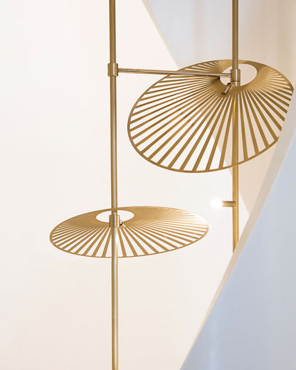 Cattail Leaf Chandelier - Elegant Design with Adjustable Height & Warm