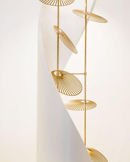 Cattail Leaf Chandelier - Elegant Design with Adjustable Height & Warm