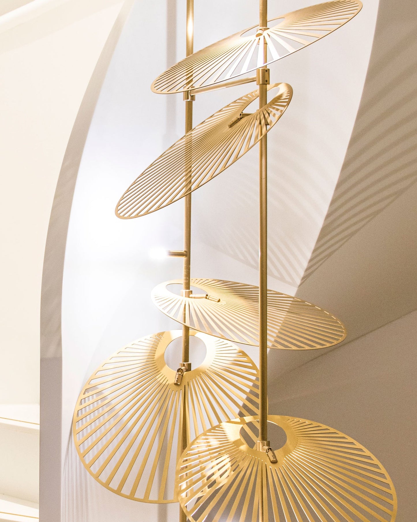 Cattail Leaf Chandelier - Elegant Design with Adjustable Height & Warm