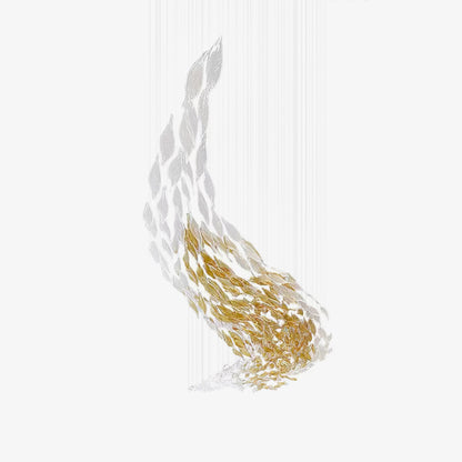 Elegant Swaying Leaves Chandelier - Adjustable Height, Energy Efficien