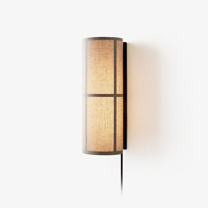 Cylinder Plug-in Wall Lamp with Adjustable Brightness & Modern Design
