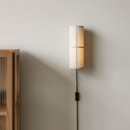 Cylinder Plug-in Wall Lamp with Adjustable Brightness & Modern Design