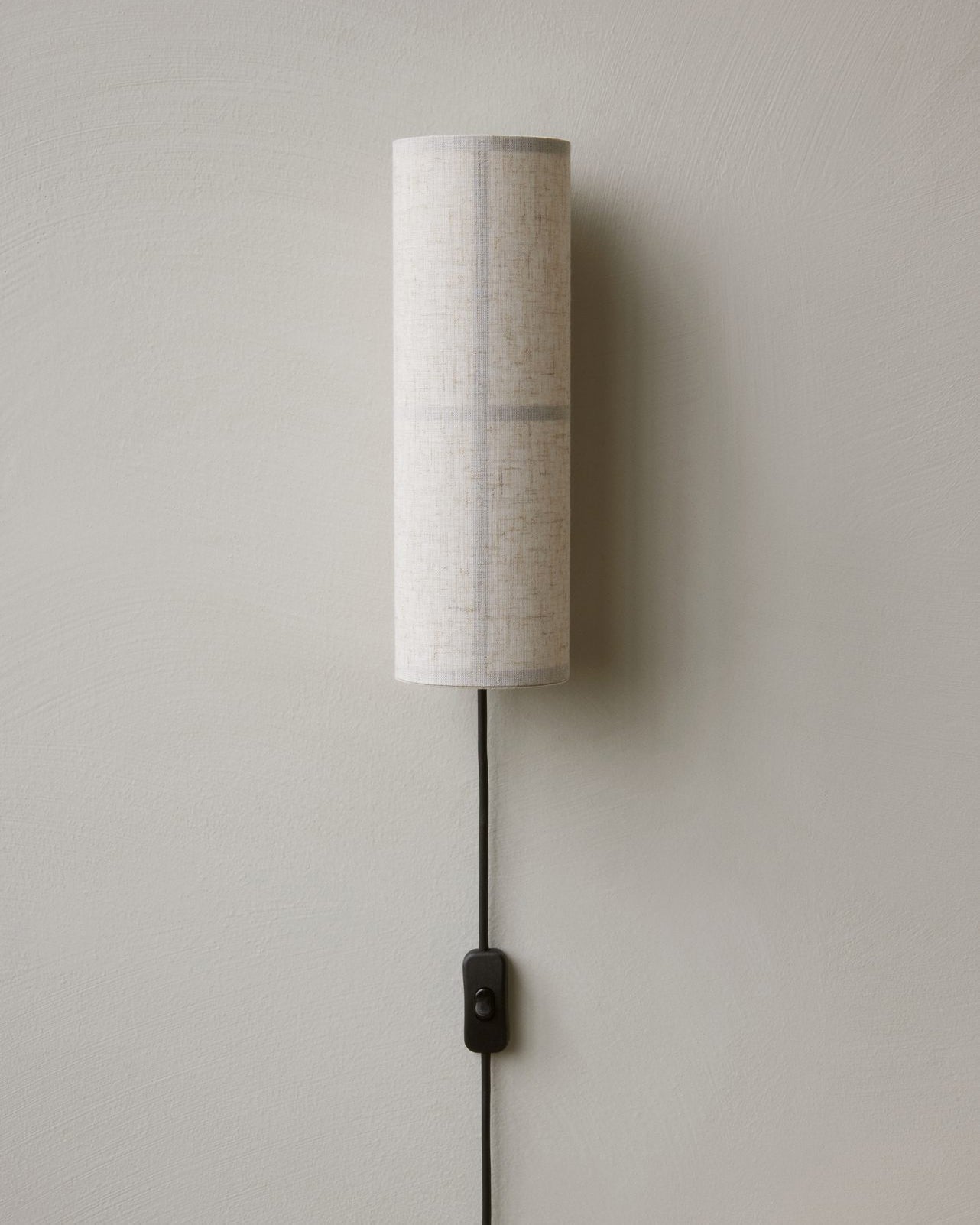 Cylinder Plug-in Wall Lamp with Adjustable Brightness & Modern Design