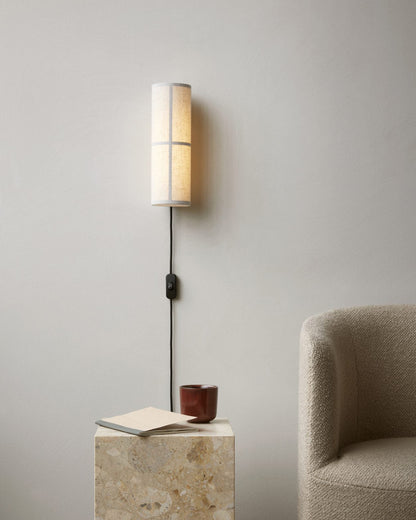 Cylinder Plug-in Wall Lamp with Adjustable Brightness & Modern Design