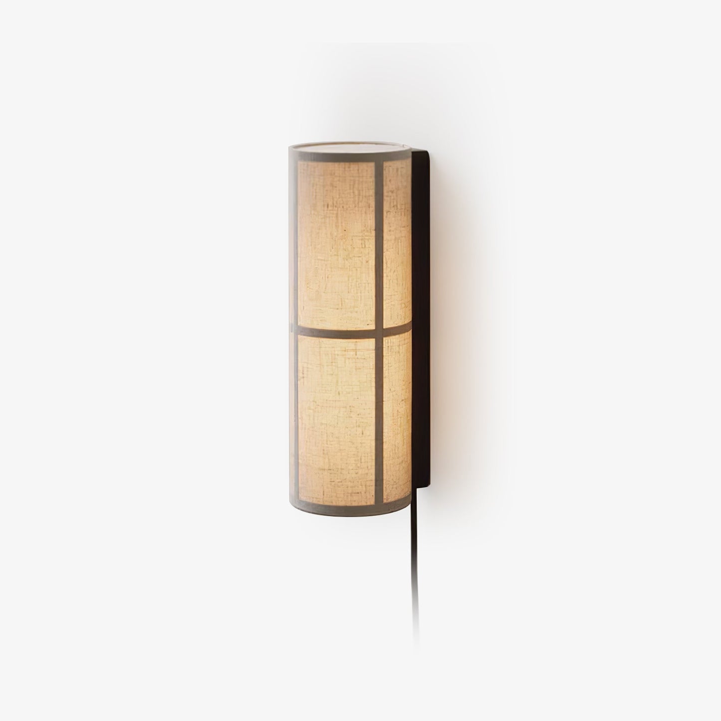 Cylinder Plug-in Wall Lamp with Adjustable Brightness & Modern Design