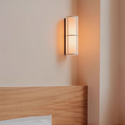 Cylinder Plug-in Wall Lamp with Adjustable Brightness & Modern Design