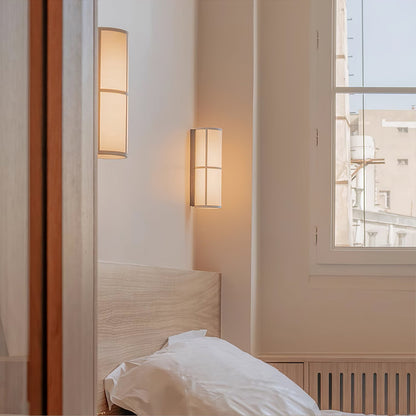 Cylinder Plug-in Wall Lamp with Adjustable Brightness & Modern Design