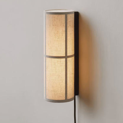 Cylinder Plug-in Wall Lamp with Adjustable Brightness & Modern Design