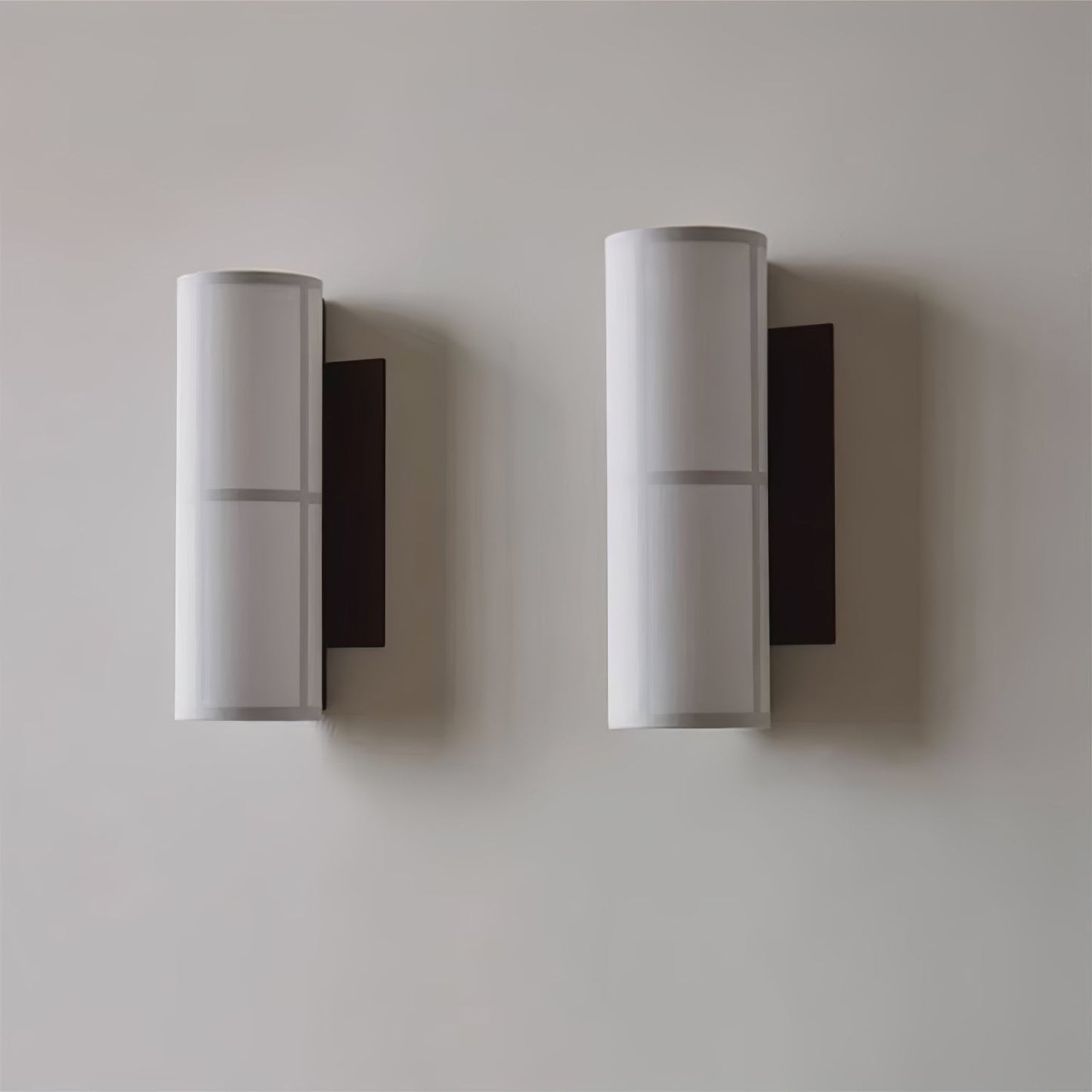 Cylinder Plug-in Wall Lamp with Adjustable Brightness & Modern Design