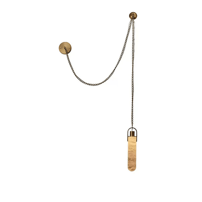 Cylindrical Alabaster Chandelier with Adjustable Height & LED Compatib