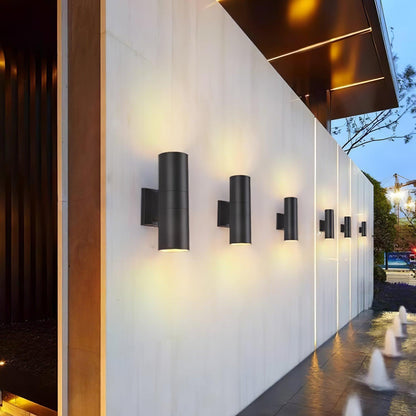 Cylindrical Outdoor Wall Light - Weatherproof, Energy-Efficient LED