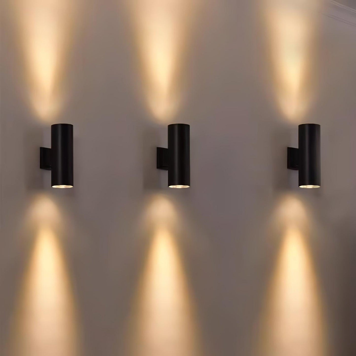 Cylindrical Outdoor Wall Light - Weatherproof, Energy-Efficient LED